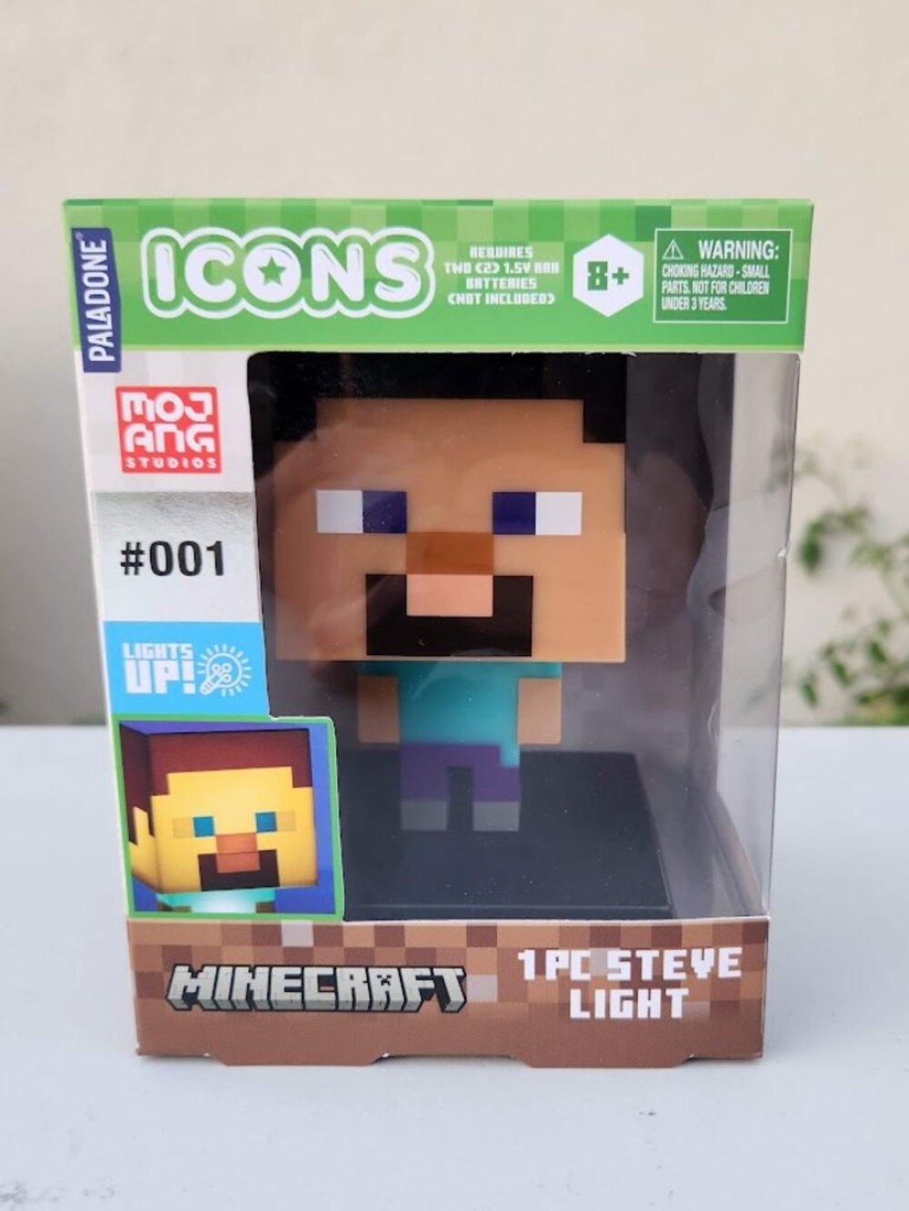 NEW Paladone Minecraft STEVE Icons Light Nightlight Night Light Decor Bedroom De